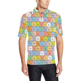 Chemistry Periodic Table Pattern Print Design 01 Men's All Over Print Polo Shirt