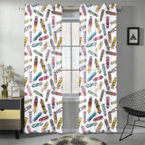 Skate Board Pattern Print Design 05 Gauze Curtain