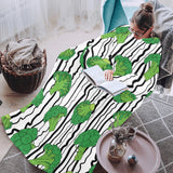 Cool Broccoli pattern Blanket Robe with Sleeves