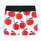 red apples white background Men's All Over Print Boxer Briefs Men's Underwear