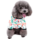 Watercolor bowling pattern All Over Print Pet Dog Round Neck Fuzzy Shirt