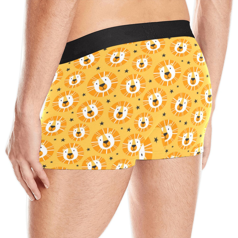 Lion Pattern Print Design 03 Men's All Over Print Boxer Briefs Men's Underwear