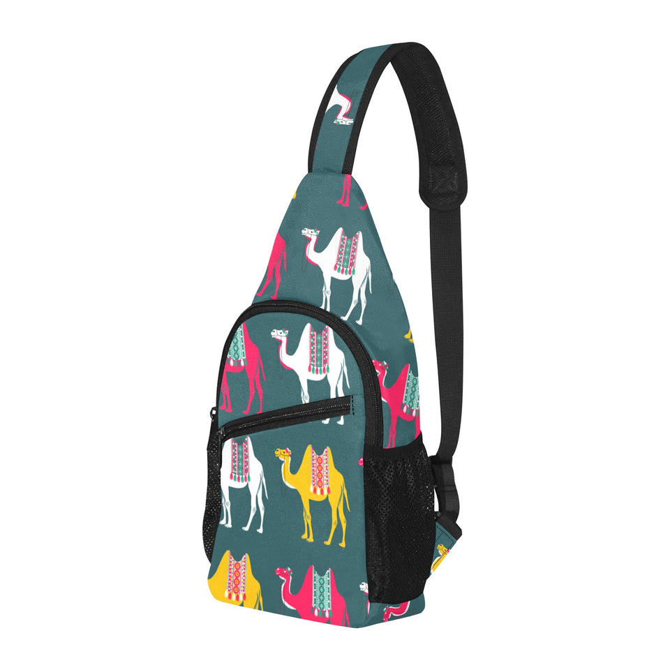 Camel pattern All Over Print Chest Bag