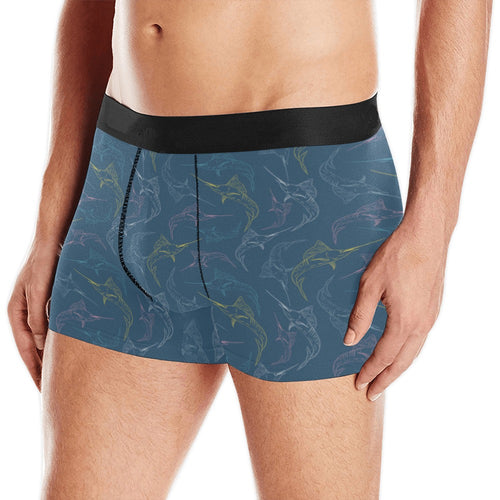 Swordfish Pattern Print Design 02 Men's All Over Print Boxer Briefs Men's Underwear