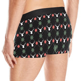Deer Christmas new year pattern argyle Men's All Over Print Boxer Briefs Men's Underwear