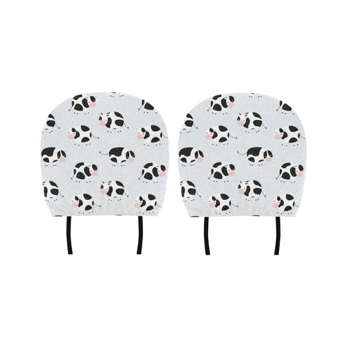 Cute cows pattern Car Headrest Cover