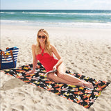 Goldfish Pattern Print Design 03 Beach Towel