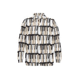 Piano Pattern Print Design 04 Men's Long Sleeve Polo Shirt