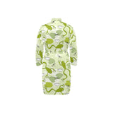 Cute frog dragonfly pattern Men's Long Sleeve Belted Night Robe