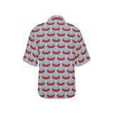 Sausage Pattern Print Design 02 Women's All Over Print Hawaiian Shirt