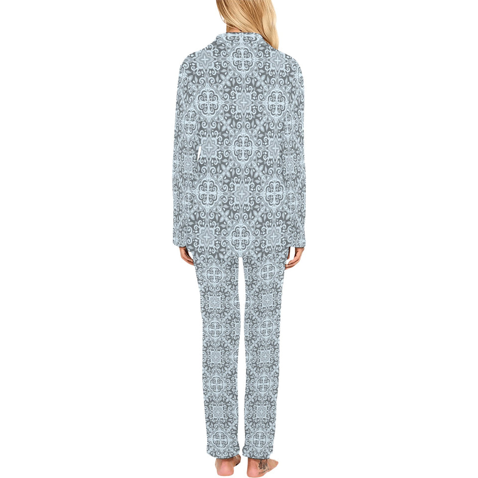 Traditional indian element pattern Women's Long Pajama Set