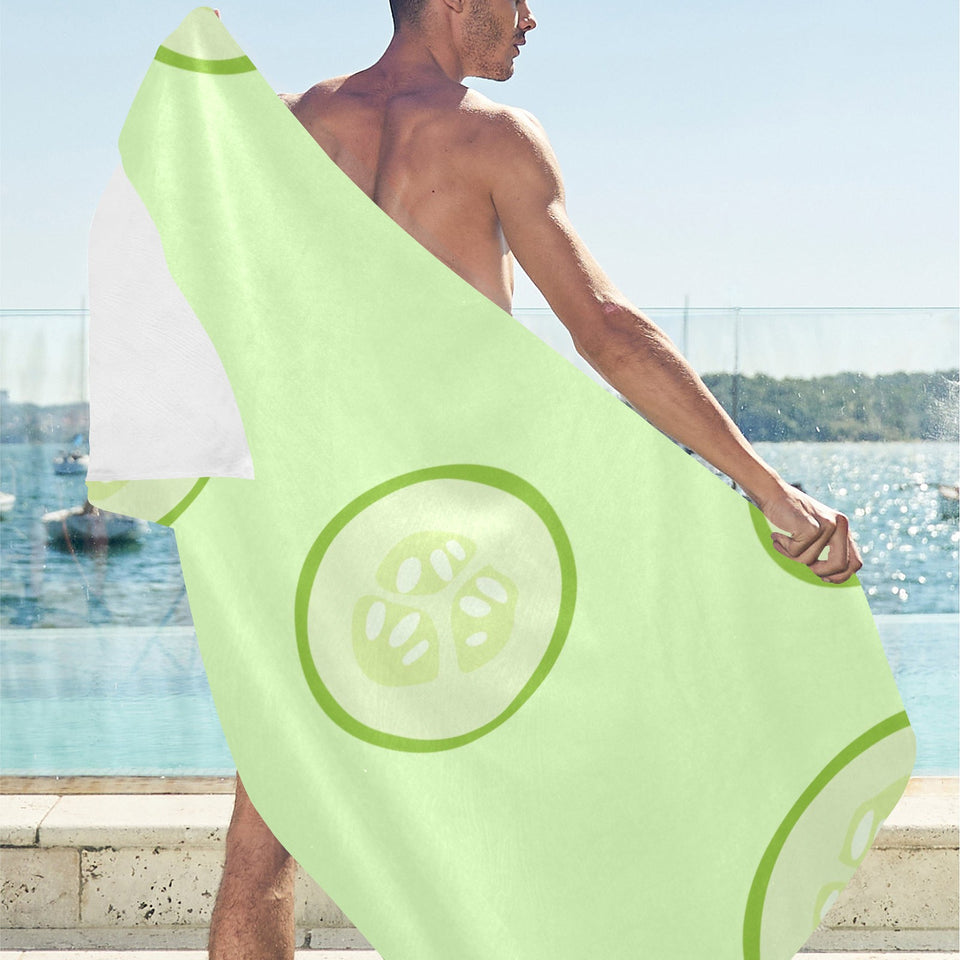 Cucumber pattern Beach Towel