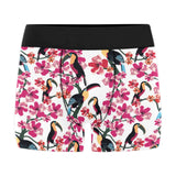 Toucan flower design pattern Men's All Over Print Boxer Briefs Men's Underwear