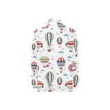 Hot air balloon pattern Women's Long Sleeve Polo Shirt