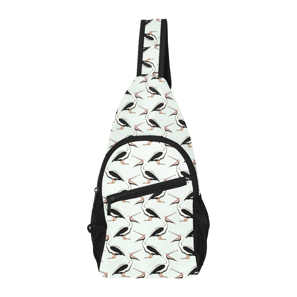 Pelican Pattern Print Design 02 All Over Print Chest Bag