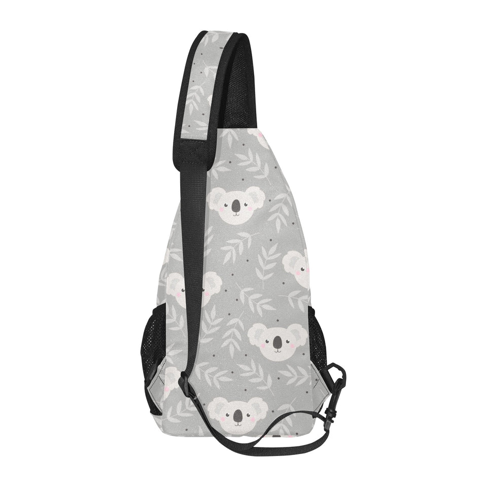 Cute koala leaves pattern All Over Print Chest Bag