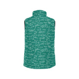 Math Pattern Print Design 01 Women's Padded Vest