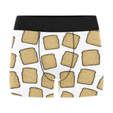 Bread Toast Pattern Print Design 03 Men's All Over Print Boxer Briefs Men's Underwear