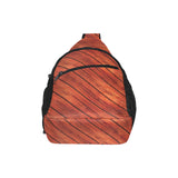 Wood Printed Pattern Print Design 03 All Over Print Chest Bag