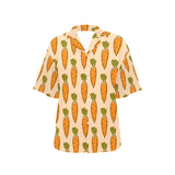 Carrot Pattern Print Design 04 Women's All Over Print Hawaiian Shirt