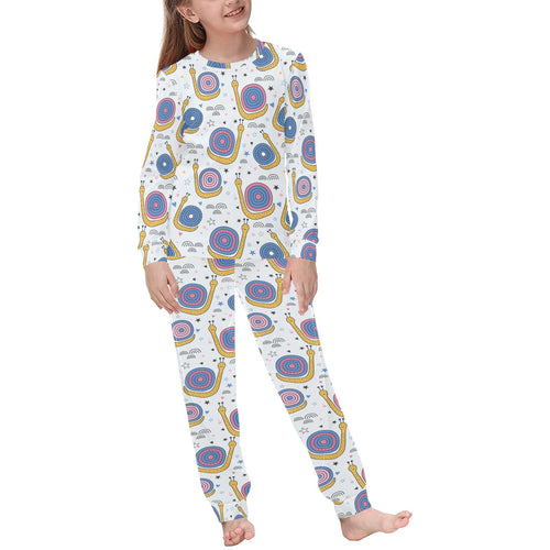 Snail Pattern Print Design 05 Kids' Boys' Girls' All Over Print Pajama Set