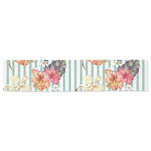 Colorful orchid flower pattern Table Runner
