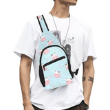 Cute cow flower pattern All Over Print Chest Bag