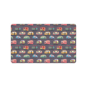 Camper Van Pattern Print Design 02 Doormat