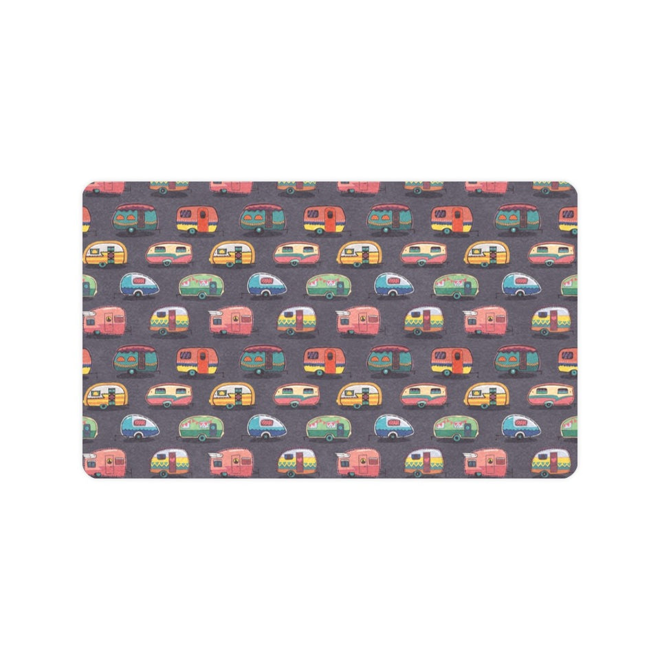 Camper Van Pattern Print Design 02 Doormat