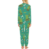 Cute frog dragonfly design pattern Women's All Over Print Pajama Set