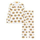 Pretzels Pattern Print Design 02 Women's Long Pajama Set