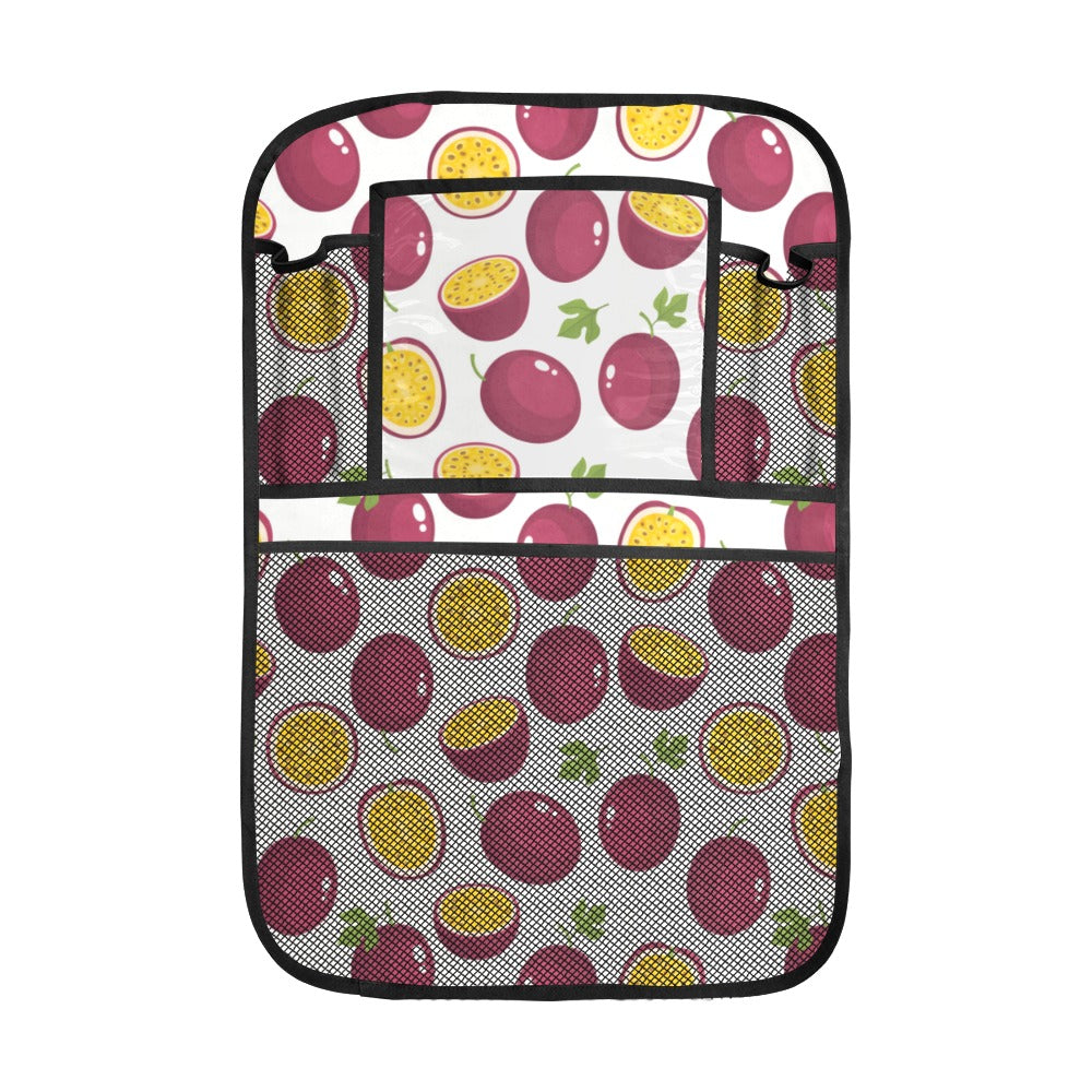 Passion fruit design pattern Car Seat Back Organizer