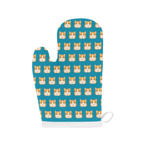 Guinea Pig Pattern Print Design 03 Heat Resistant Oven Mitts