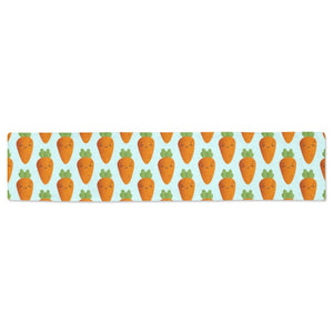 Carrot Pattern Print Design 03 Table Runner