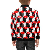 Dice Pattern Print Design 02 Kids' Boys' Girls' Bomber Jacket