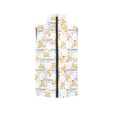 Greyhound Pattern Print Design 03 Women's Padded Vest