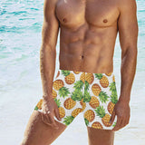 Pineapples design pattern Men's Swimming Trunks