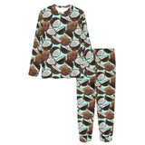 Coconut Pattern Print Design 03 Women's All Over Print Pajama Set