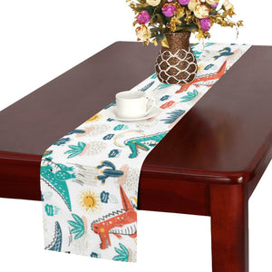Cute Crocodile Pattern Table Runner