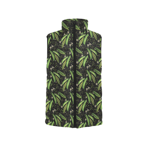 Green Peas Pattern Print Design 02 Men's Padded Vest