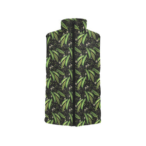 Green Peas Pattern Print Design 02 Men's Padded Vest