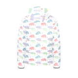 Hippopotamus Pattern Print Design 03 Kids' Boys' Girls' Padded Hooded Jacket