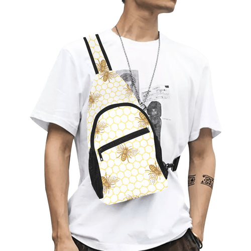 Bee honeycomb seamless design pattern All Over Print Chest Bag