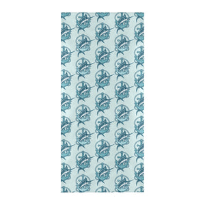 Swordfish Pattern Print Design 05 Beach Towel