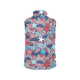 Hand drawn colorful starfish Women's Padded Vest