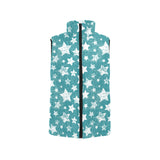 Vintage star pattern Women's Padded Vest