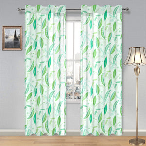 Green Peas Pattern Print Design 01 Gauze Curtain