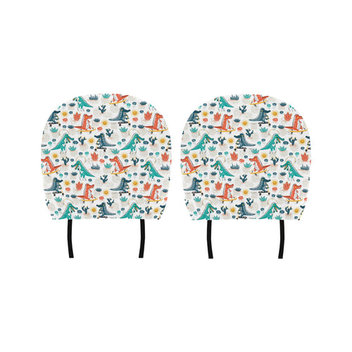 Cute Crocodile Pattern Car Headrest Cover