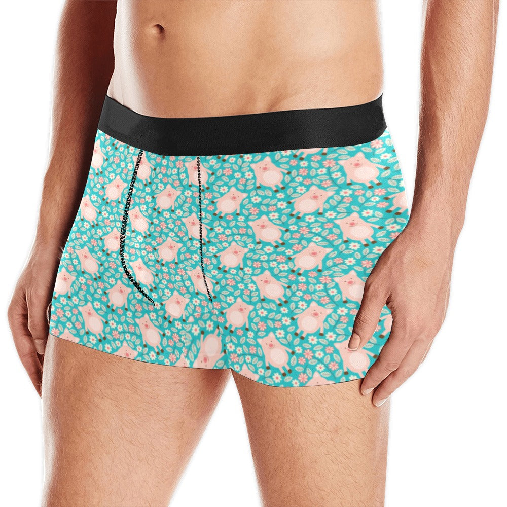 Pig Pattern Print Design 01 Men's All Over Print Boxer Briefs Men's Underwear