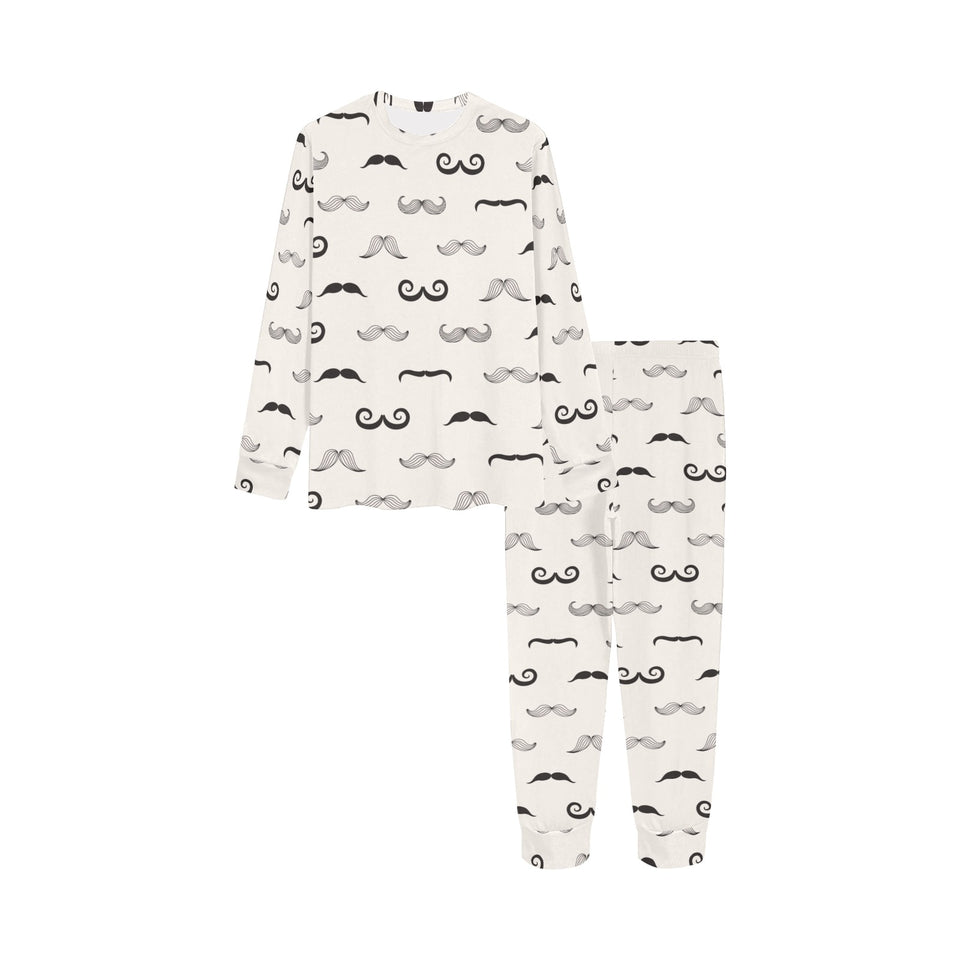 Mustache Beard Pattern Print Design 05 Kids' Boys' Girls' All Over Print Pajama Set